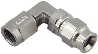 Фитинг мама AN-03 3/8X24 под прямой конус, 90° вращающийся D-03 алюминий T03-090-6Ti, BLACKROCK LAB