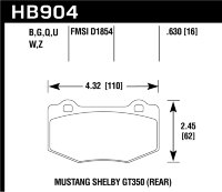 Колодки тормозные HB904Z.630