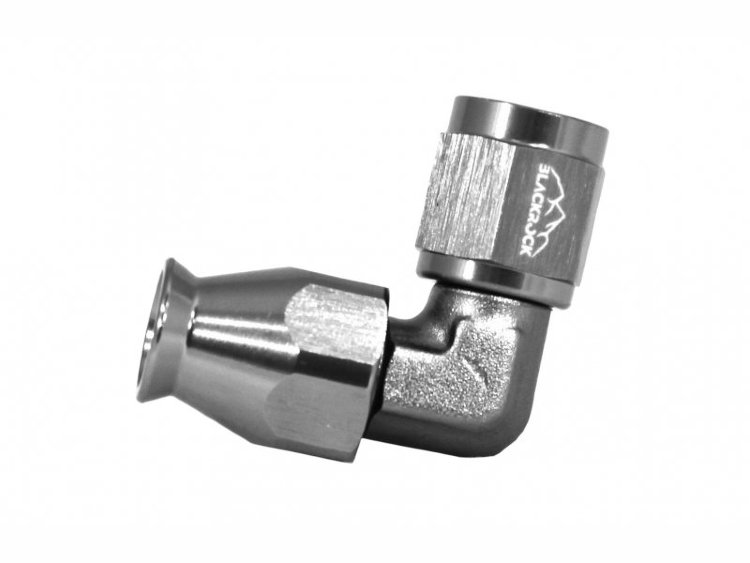 - 4 AN (4AN AN4) фитинг 90° D-04 60 серия НЕ крутящий BLACKROCK LAB T04-090-NS6Ti тефлоноый шланг