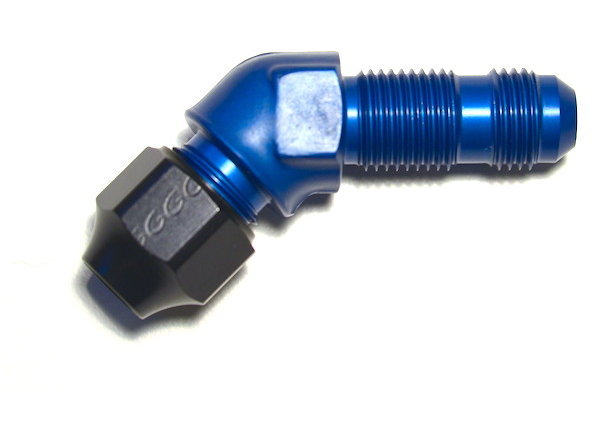 Фитинг AN-06, 45°, Hardline, алюминий, проход через кузов, Goodridge HL837-06D