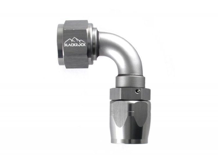 - 12 AN (12AN AN12) фитинг 90°, 20 серия Cutter Style, BLACKROCK LAB A12-090-2Ti