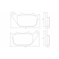 Колодки тормозные AGPP217ST Accossato Sintered Metallic, HARLEY DAVIDSON - Колодки тормозные AGPP217ST Accossato Sintered Metallic, HARLEY DAVIDSON
