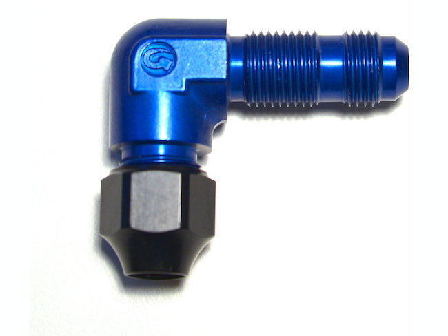 Фитинг AN-06, 90°, Hardline, алюминий, проход через кузов, Goodridge HL843-06D