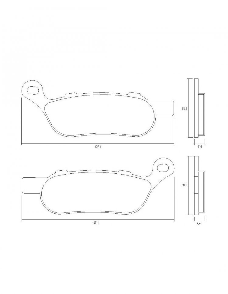 Колодки тормозные AGPP213ST Accossato Sintered Metallic, HARLEY DAVIDSON