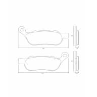 Колодки тормозные AGPP213ST Accossato Sintered Metallic, HARLEY DAVIDSON - Колодки тормозные AGPP213ST Accossato Sintered Metallic, HARLEY DAVIDSON