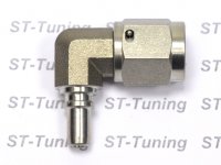 - 4 AN (4AN AN4) фитинг 90° D-04 нерж. сталь, под опрессовку 600 серия Goodridge S6090-04CMP