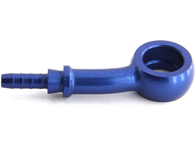 Фитинг banjo d10 mm, 20° вбок D-03 алюминий СИНИЙ, под опрессовку S5097-03D, Goodridge