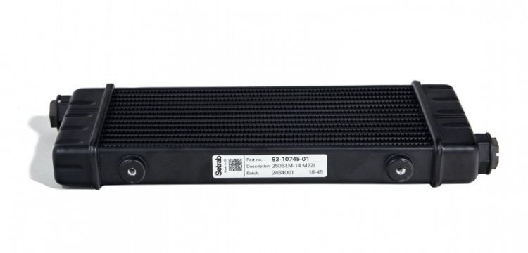 Радиатор масляный 320x136x40; ProLine Slimline SLM (M22x1,5 выход) Setrab, 53-10745, 250-14