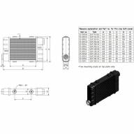 Радиатор масляный 320x136x40; ProLine Slimline SLM (M22x1,5 выход) Setrab, 53-10745, 250-14 - Радиатор масляный 320x136x40; ProLine Slimline SLM (M22x1,5 выход) Setrab, 53-10745, 250-14