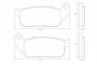 Колодки тормозные AGPA216ST Accossato Sintered Metallic, HARLEY DAVIDSON