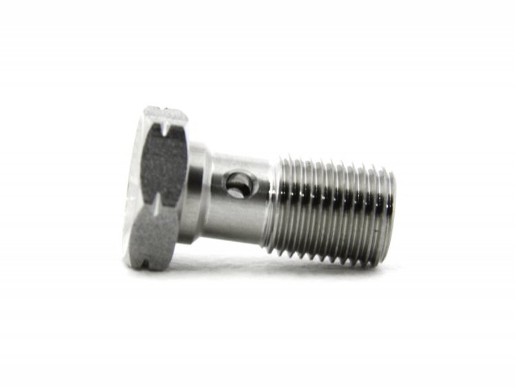 Болт (штуцер) для banjo M10x1 L=20mm  нерж. сталь, Goodridge 992-03-31C