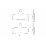 Колодки тормозные AGPA220ST Accossato Sintered Metallic, HARLEY DAVIDSON - Колодки тормозные AGPA220ST Accossato Sintered Metallic, HARLEY DAVIDSON