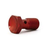 Болт (штуцер) для banjo M10x1 L=20mm алюминий КРАСНЫЙ, Goodridge 992-03-31DR - Болт (штуцер) для banjo M10x1 L=20mm алюминий КРАСНЫЙ, Goodridge 992-03-31DR