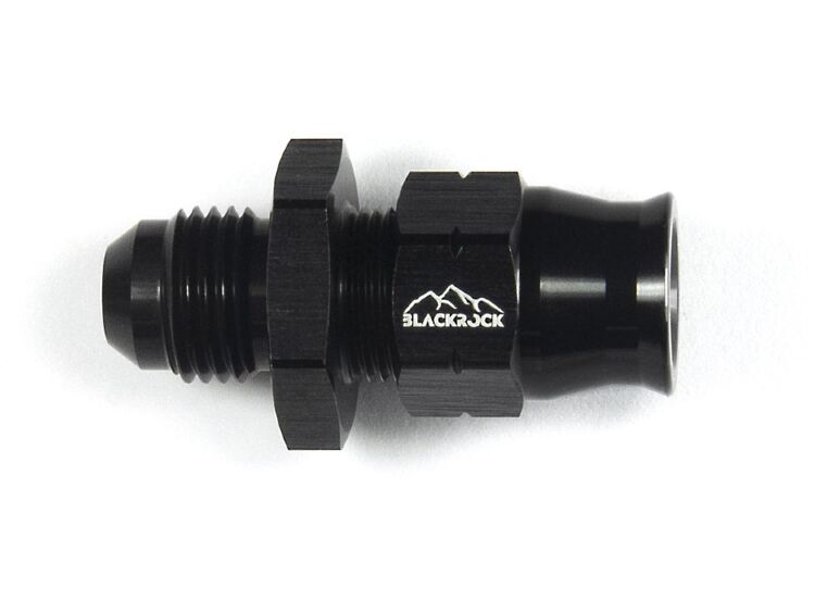 Фитинг AN-06, прямой "папа" Hardline, алюминий, BLACKROCK LAB H06-001-MABK