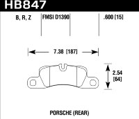 Колодки тормозные HB847Z.600