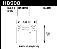 Колодки тормозные HB908N.555