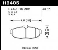 Колодки тормозные HB485D.656 HAWK ER-1