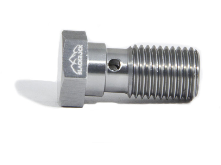 Болт (штуцер) для banjo AN-04, 7/16X20 L=23mm, алюминий BLACKROCK LAB BB1-71620