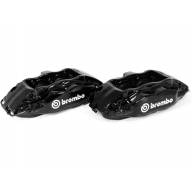 Комплект суппортов 2 шт. Brembo 4 поршня+адаптеры+армир. торм. шланги (2 шт) ЧЕРНЫЕ VAG-B4B-GN3BK - Комплект суппортов 2 шт. Brembo 4 поршня+адаптеры+армир. торм. шланги (2 шт) ЧЕРНЫЕ VAG-B4B-GN3BK
