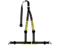 Ремень безопасности Sabelt 3 точки, 2", крючки+болты, ECE, чёрный, 902059NP