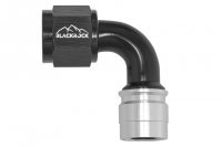 - 10 AN (10AN AN10) фитинг 90°, под опрессовку, BLACKROCK LAB ЧЁРНЫЙ, C10-090-8BK