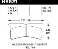 Колодки тормозные HB521B.800