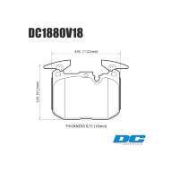 Колодки тормозные DC1880V18 DC brakes Street STR.S, перед BMW M4 F82, F32; M3 F80 F30; F20 F22 F87 M - Колодки тормозные DC1880V18 DC brakes Street STR.S, перед BMW M4 F82, F32; M3 F80 F30; F20 F22 F87 M