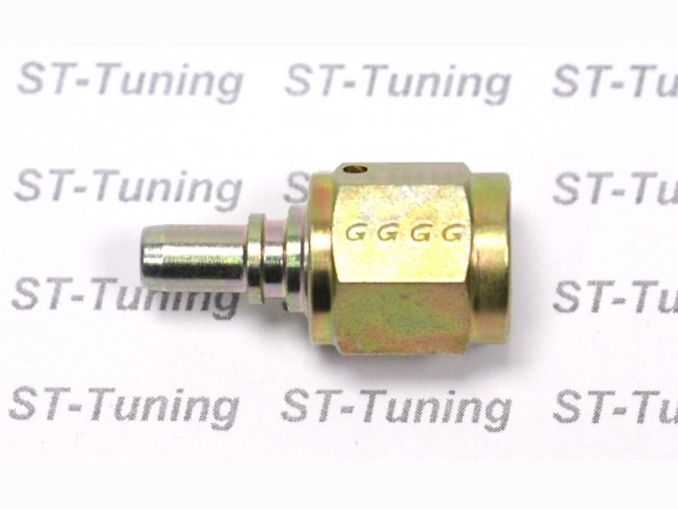 - 4 AN (4AN AN4) фитинг прямой D-04 сталь, под опрессовку, 600 серия Goodridge S6001-04Z1MP