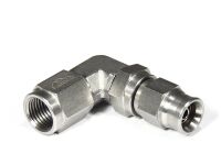 Фитинг мама M10*1,25 под прямой конус, 90°, вращающийся D-03 нерж. сталь, T03-69-M25,  BLACKROCK LAB