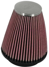 Фильтр нулевого сопротивления универсальный K&N RC-1250 Chrome Filter; посадочный d=57 mm