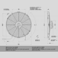 Вентилятор втягивающий (за радиатором) 16&quot; (385mm) 3430 м3/ч SPAL VA18-AP71/LL-59A - Вентилятор втягивающий (за радиатором) 16" (385mm) 3430 м3/ч SPAL VA18-AP71/LL-59A