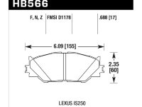 Колодки тормозные HB566Z.688 HAWK Perf. Ceramic