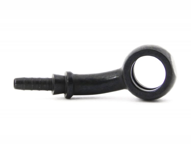 Фитинг banjo d10 mm, 20°, вправо D-03 нерж. сталь, ЧЕРНЫЙ под опрессовку S5093R-03CBK, Goodridge