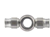 Фитинг banjo d10 mm, проходной D-03 сталь, T03-B10-2SS, BLACKROCK LAB
