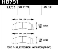 Колодки тормозные HB791Z.714 HAWK PC