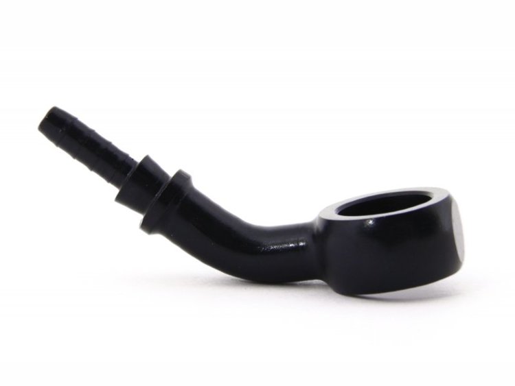 Фитинг banjo d10 mm, 45° D-03 алюминий ЧЕРНЫЙ, под опрессовку S5094-03DBK, Goodridge