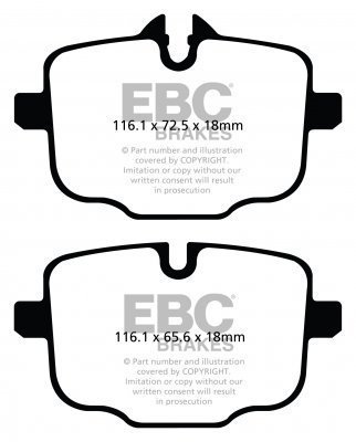 Колодки тормозные DP42089R EBC Yellowstuff 
