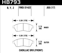 Колодки тормозные HB793Z.655 HAWK PC
