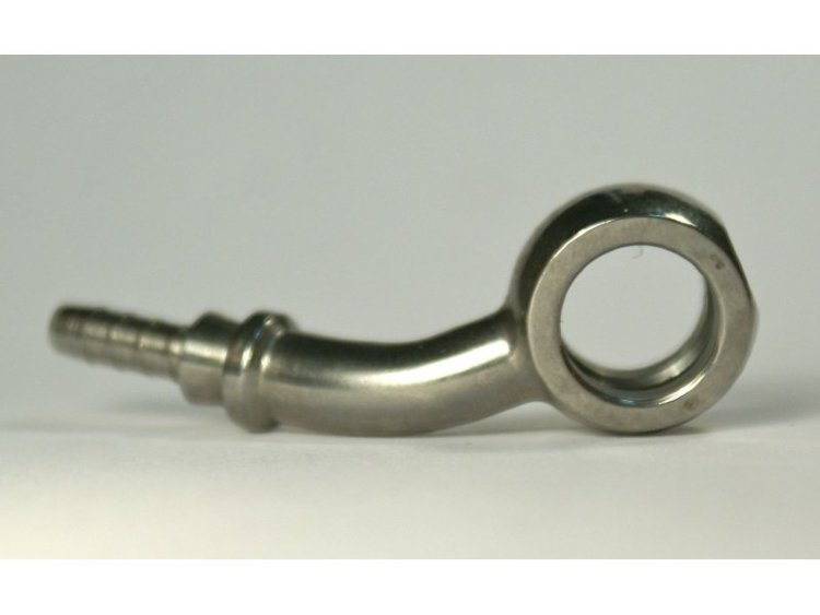 Фитинг banjo d10 mm, 45°, влево D-03 нерж. сталь, под опрессовку S5094L-03C, Goodridge