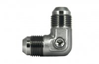 Адаптер П AN06 - П AN06, порт под датчик NPT1/8", 90°, алюминий , BLACKROCK LAB, AN821-06NPT18Ti