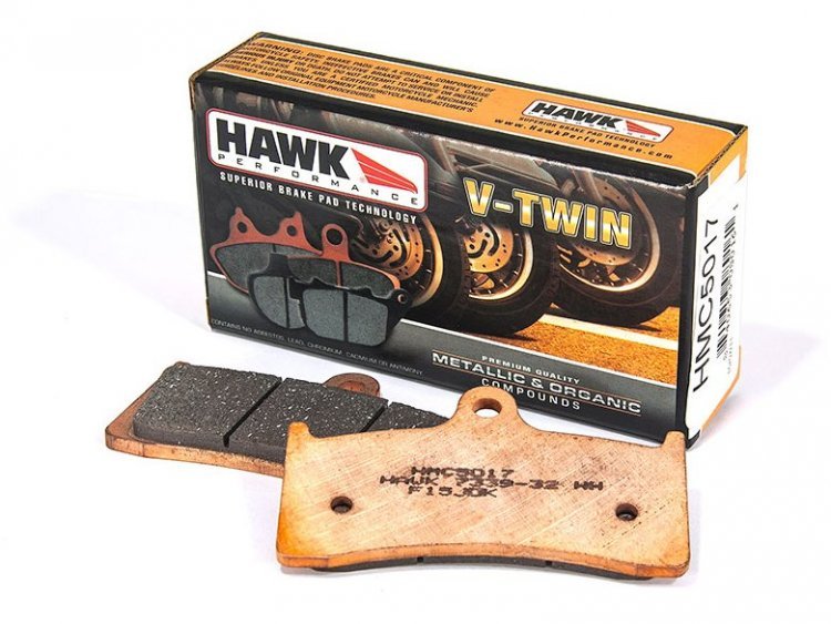 Колодки тормозные HMC5017 HAWK Sintered Metallic, Buell M2 Cyclone, X1 Lightning 2000-2005;