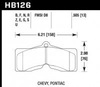 Колодки тормозные HB126D.505 HAWK ER-1