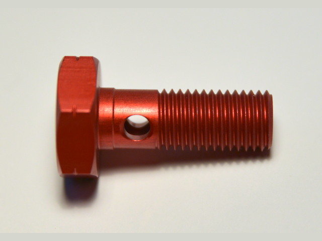 Болт (штуцер) для banjo M12 х 1,5 mm алюминий Goodridge 992-06-M12D