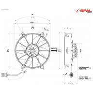 Вентилятор втягивающий (за радиатором) 11&quot; (280mm) 2720 м3/ч SPAL VA03-AP90/LL-68A - Вентилятор втягивающий (за радиатором) 11" (280mm) 2720 м3/ч SPAL VA03-AP90/LL-68A