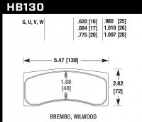 Колодки тормозные HB130D1.097 HAWK ER-1