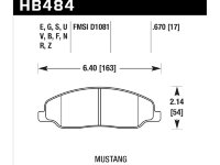 Колодки тормозные HB484Z.670 HAWK Perf. Ceramic