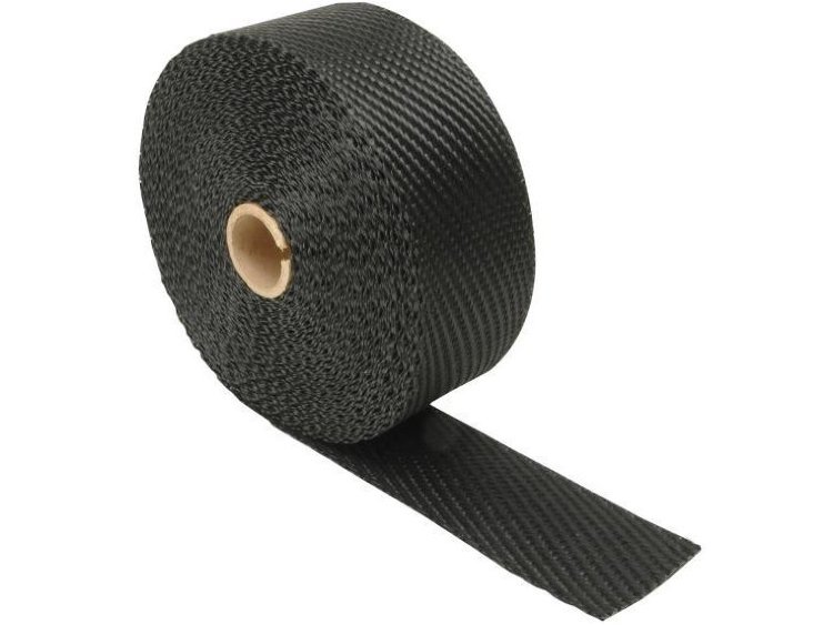 Термолента 50mm*4,5m Black Titanium, до 1000°С DEI 10005 (черная)