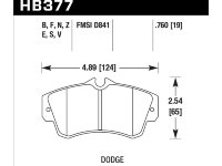 Колодки тормозные HB377Z.760 HAWK Perf. Ceramic