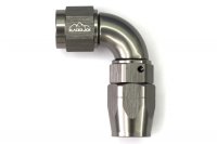 - 6 AN (6AN AN6) фитинг 90°, Full Flow серия BLACKROCK LAB A06-090-3Ti