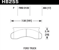 Колодки тормозные HB255P.655 HAWK SuperDuty